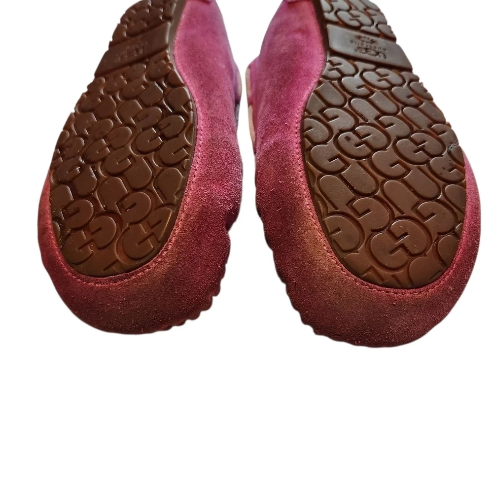 UGG DAKOTA MYSTIC PURPLE SUEDE SLIPPERS FUCHSIA SZ 3